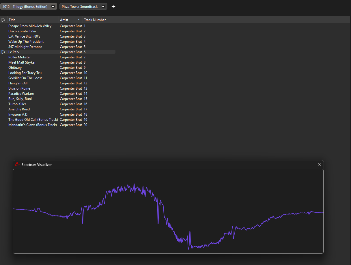 Detached Spectrum Visualizer