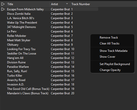 Меню обзора